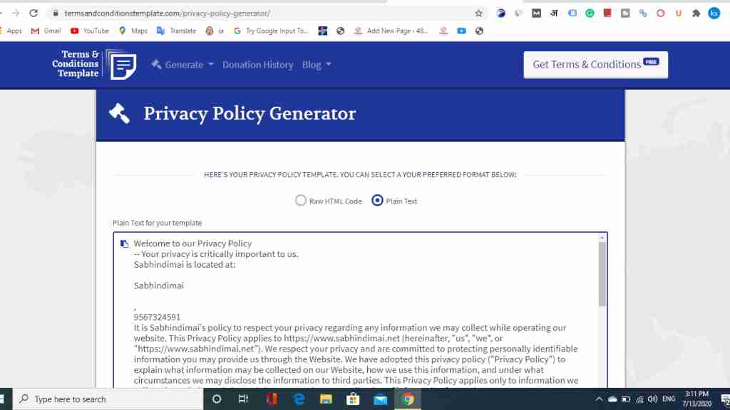 Privacy Policy Page Kaise Banaye