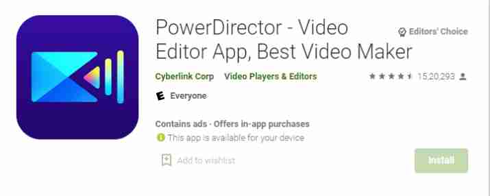 PowerDirector (Video Banane Wala Apps)