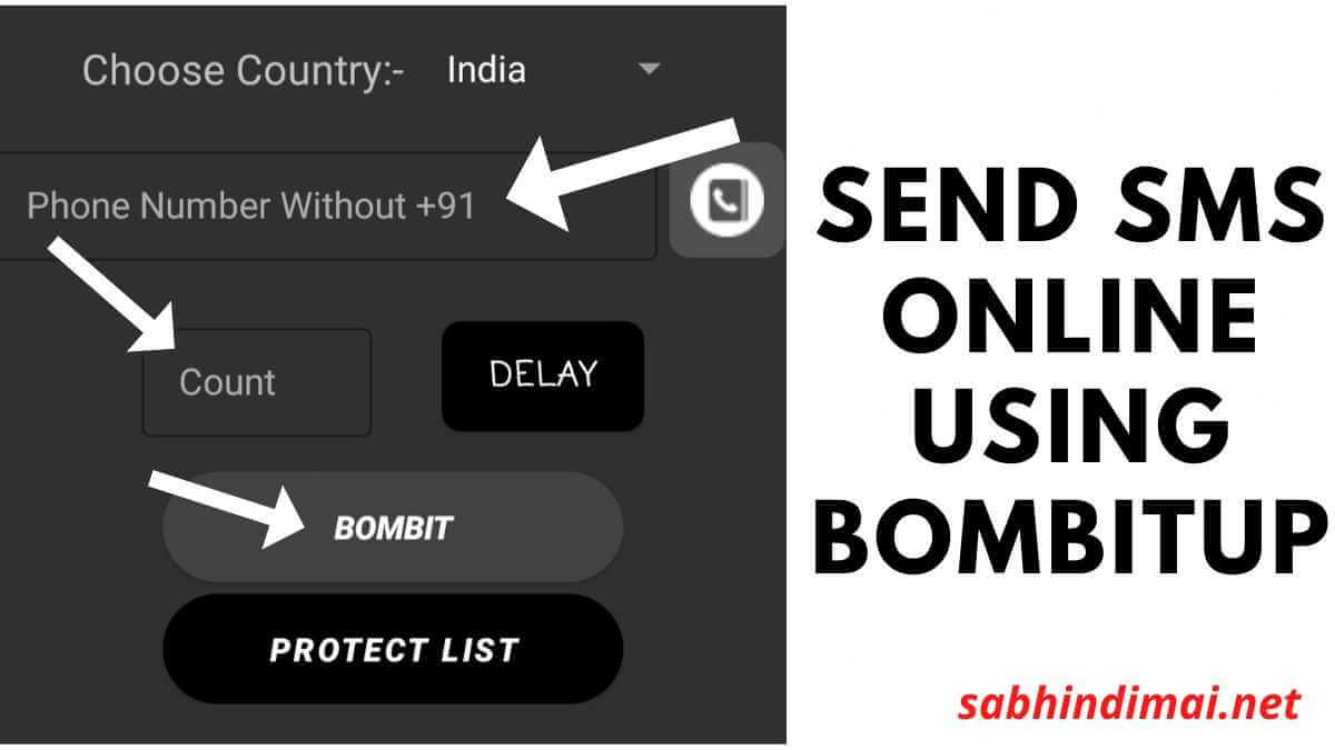 How to send SMS online from BOMBitUP?