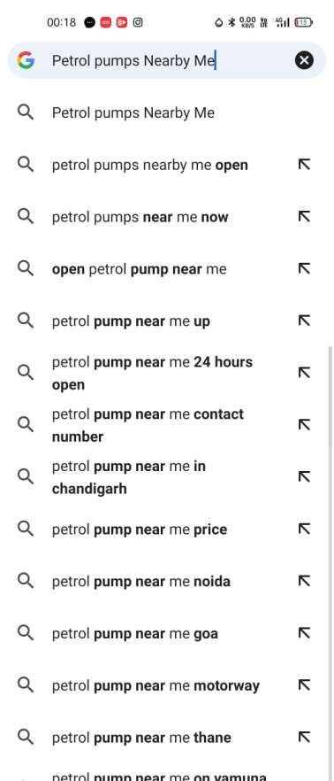गूगल सर्च से आस पास का पेट्रोल पंप कैसे ढूंढे?