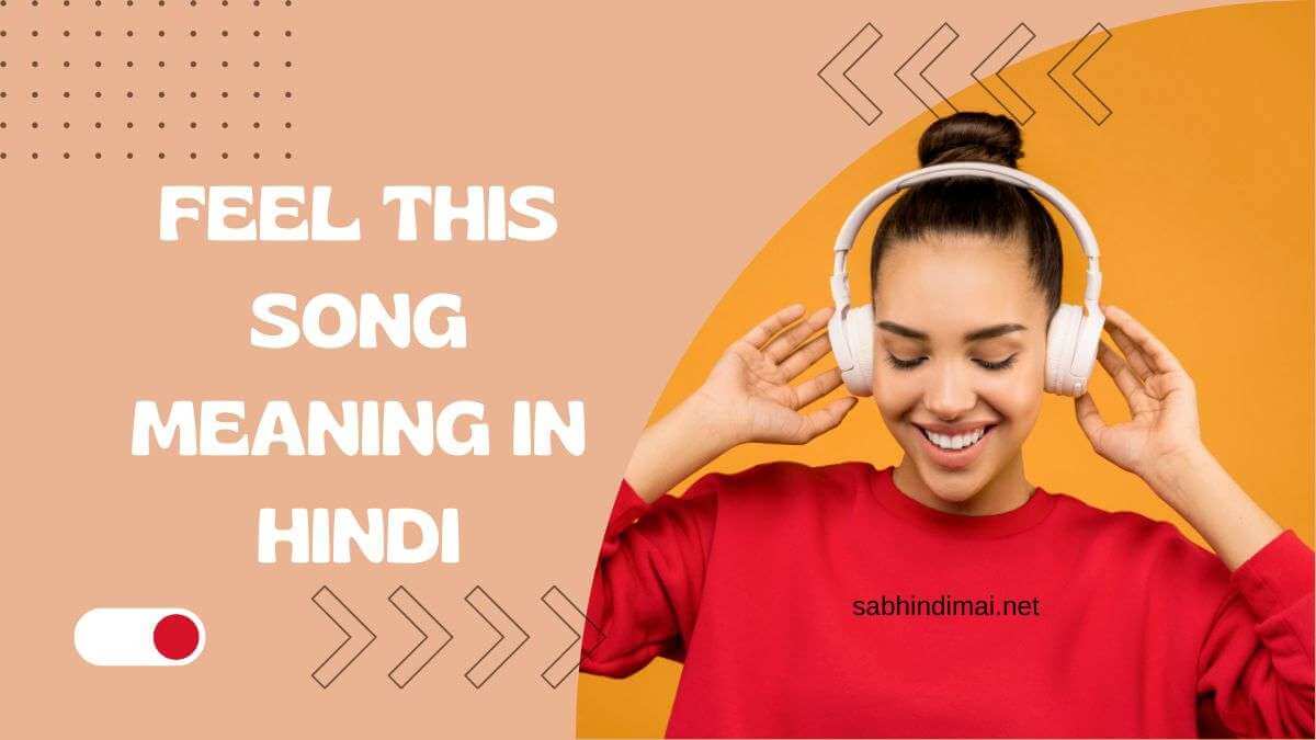 Feel this Song Meaning In Hindi (फील द सॉन्ग का मतलब क्या है?)